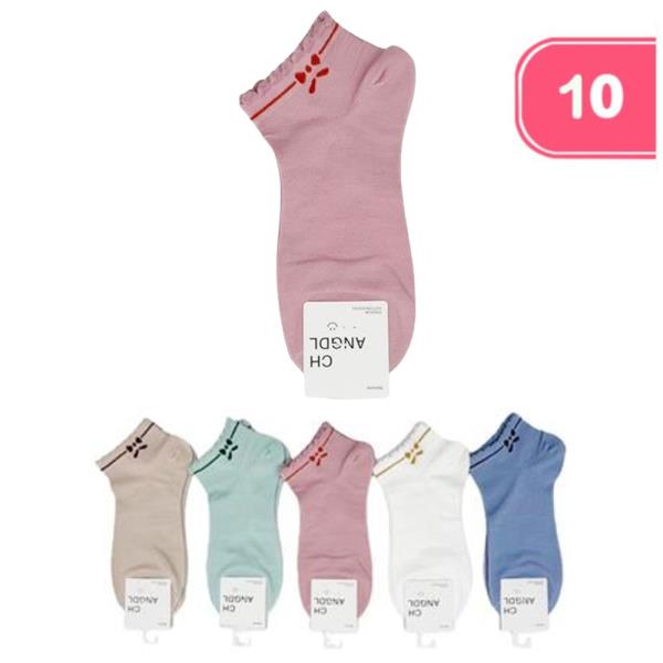 CUTE BOW ANKLE SOCKS (10 UNITS)