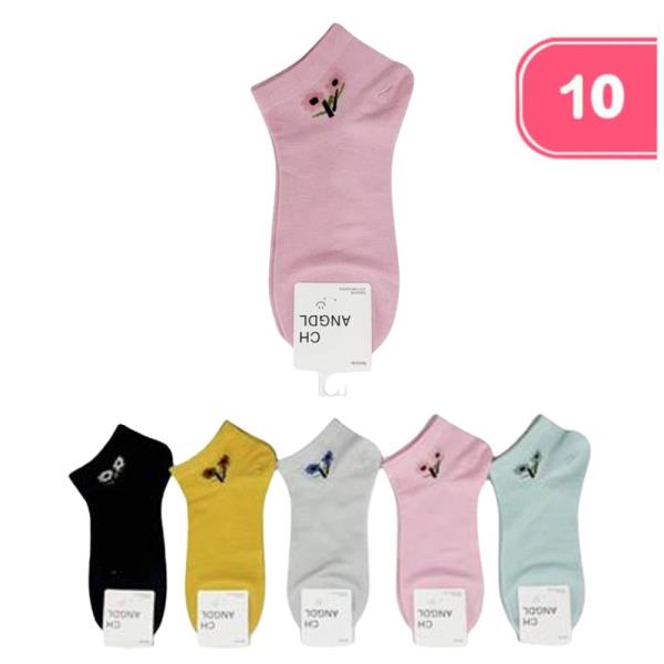 FLOWER ANKLE SOCKS (10 UNITS)
