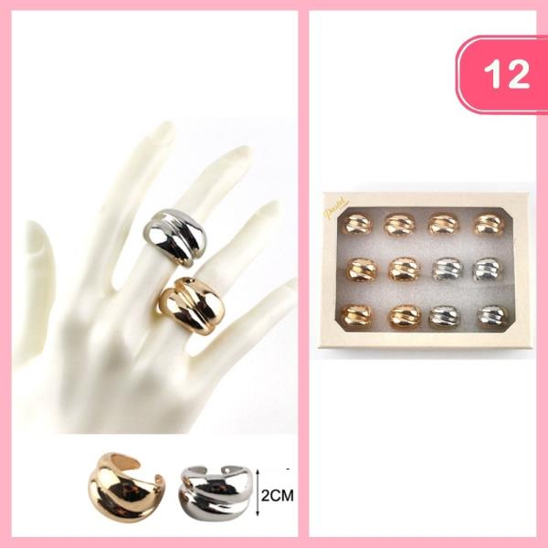CHUNKY METAL RING (12 UNITS)