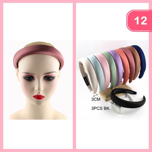 SILK LIKE HEADBAND (12 UNITS)