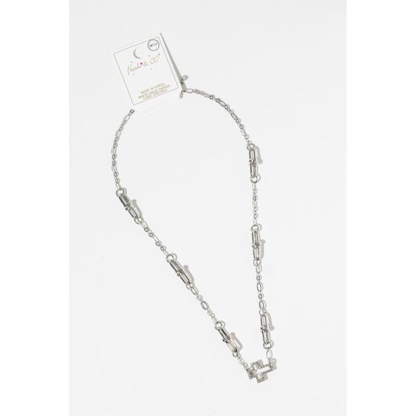 GOLD DIPPED CZ CUTE PENDANT NECKLACE