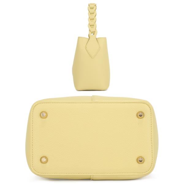 CHIC TEXTURE HANDLE TOTE BAG