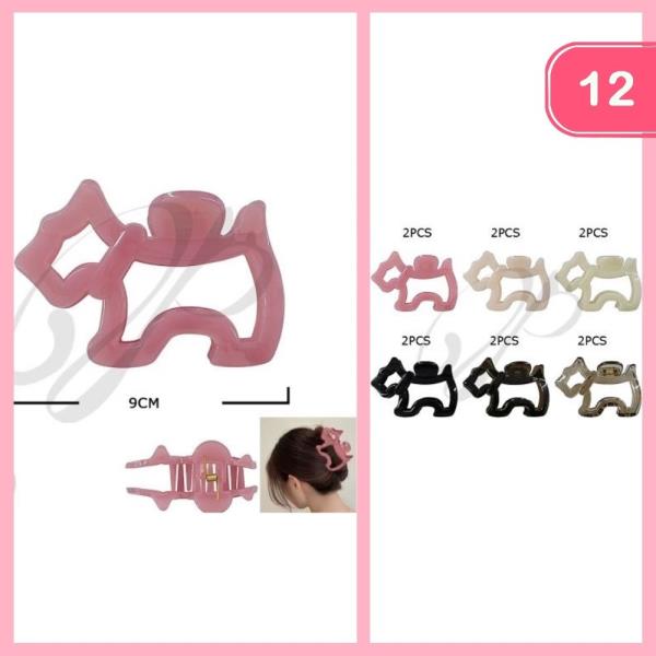 DOG HAIR CLAW CLIP (12 UNITS)
