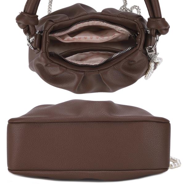 SMOOTH CROSSBODY BAG W KEYCHAIN
