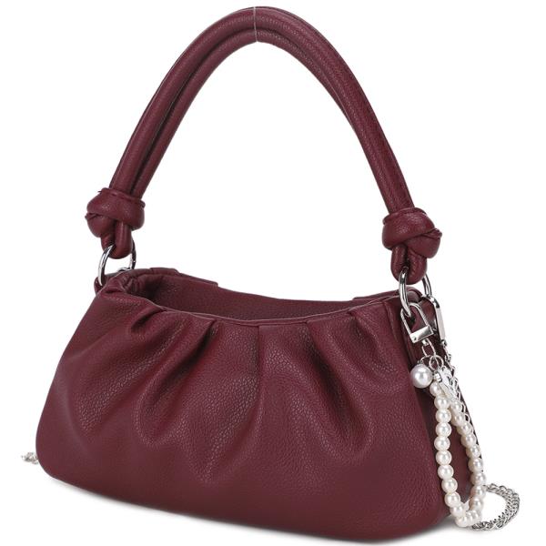 SMOOTH CROSSBODY BAG W KEYCHAIN