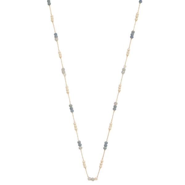 BEADED STATION NECKLACE