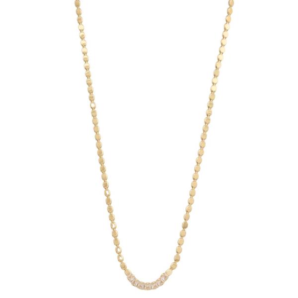 CRYSTAL METAL BEAD NECKLACE