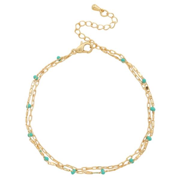 DAINTY BEAD LAYERED BRACELET