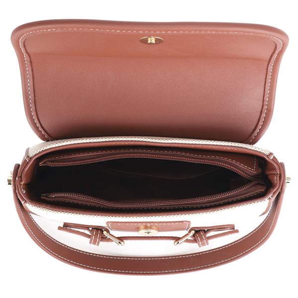 2IN1 BUCKLE DESIGN CROSSBODY BAG W COIN PURSE SET