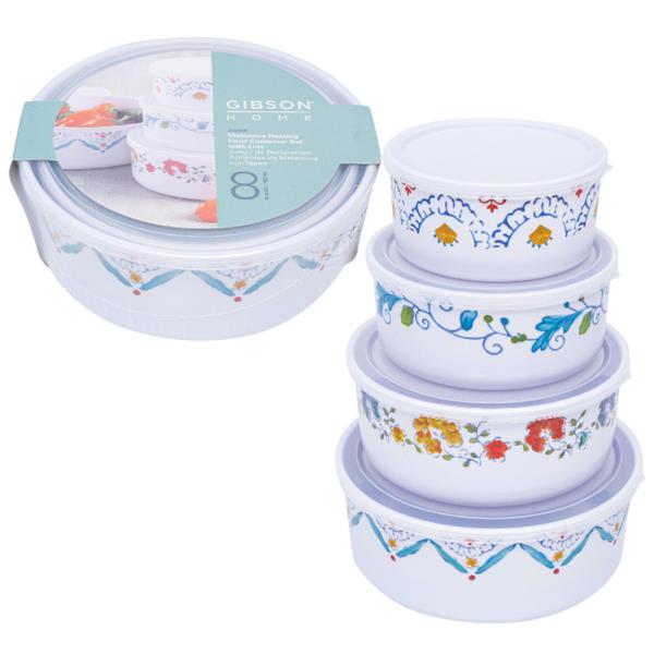 GIBSON HOME ANAYA MELAMINE NESTING FOOD CONTAINER SET
