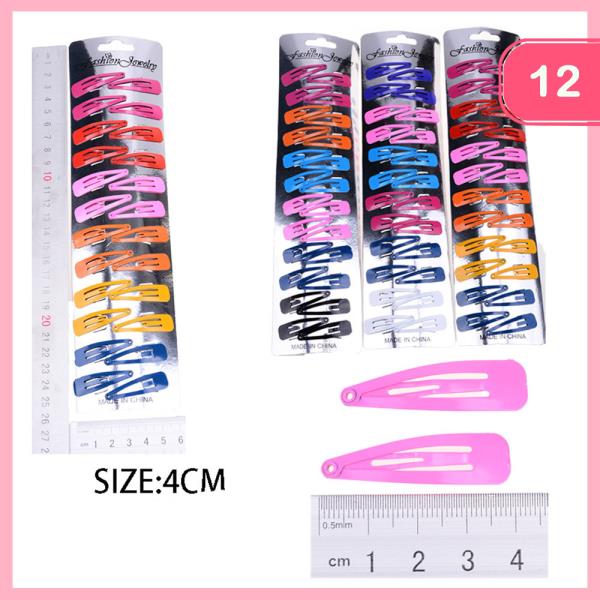 SNAP HAIR CLIP (12 UNITS)