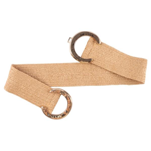 METAL DOUBLE C BUCKLE ELASTIC BELT