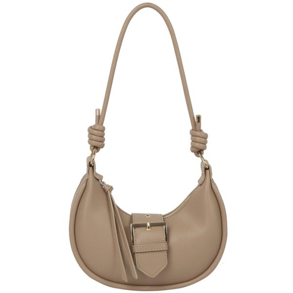 CURVE BUCKLE SHOULDER BAG