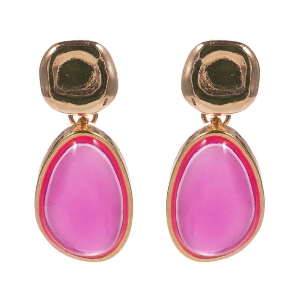 VINTAGE EPOXY STONE EARRING