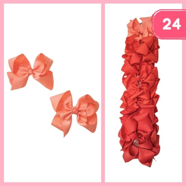 RIBBON HAIR BOW (24 UNITS)