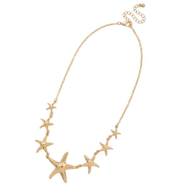 SEALIFE CUTOUT STARFISH  NECKLACE SET