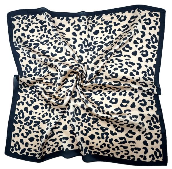 LEOPARD PRINT SQUARE SCARF