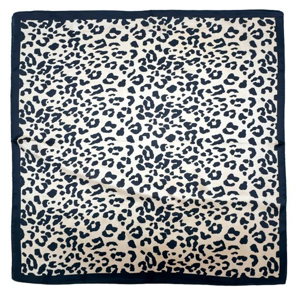 LEOPARD PRINT SQUARE SCARF