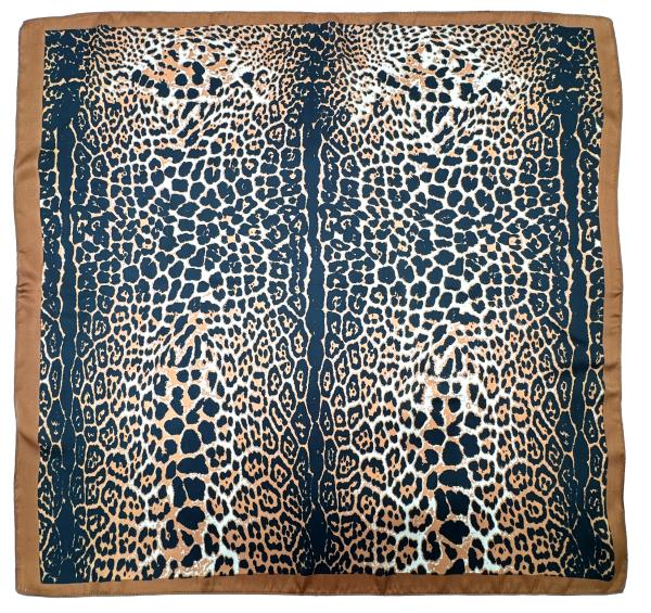 LEOPARD PRINT SQUARE SCARF
