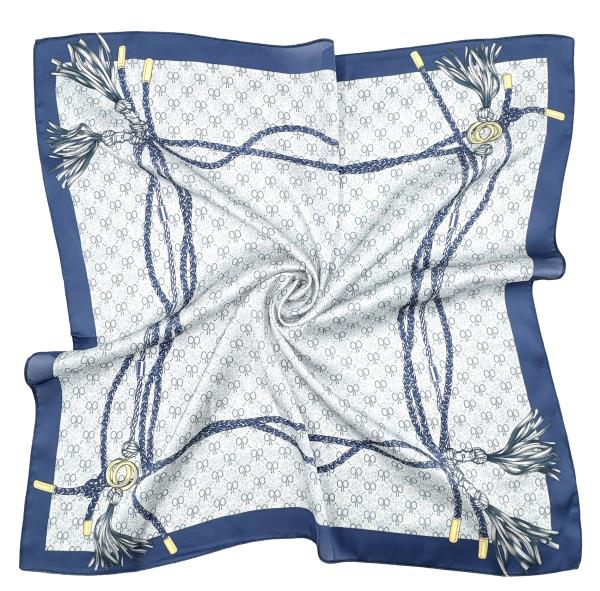 TASSEL PRINT SQUARE SCARF