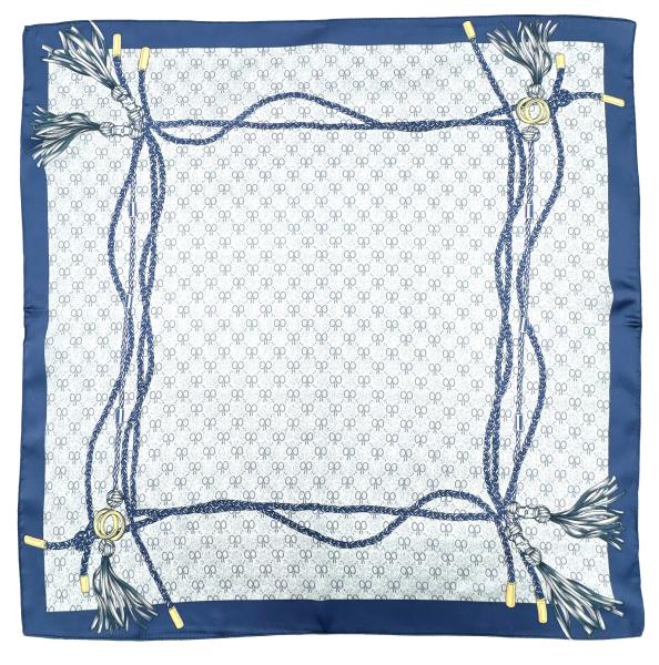 TASSEL PRINT SQUARE SCARF