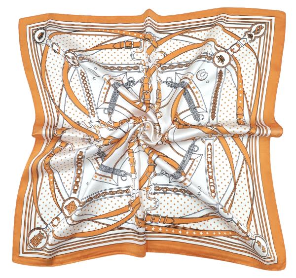 BELT PRINT SQUARE SCARF