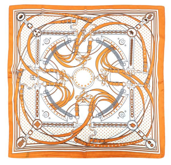 BELT PRINT SQUARE SCARF