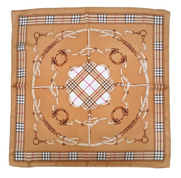 HORSE SHOE PRINT SQUARE SCARF