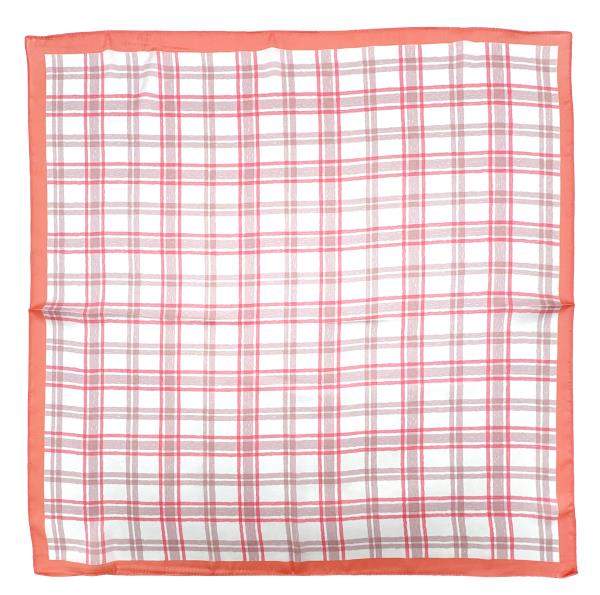 PLAID PRINT SQUARE SCARF