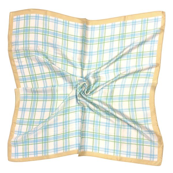PLAID PRINT SQUARE SCARF