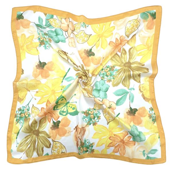 FLORAL PRINT SQUARE SCARF