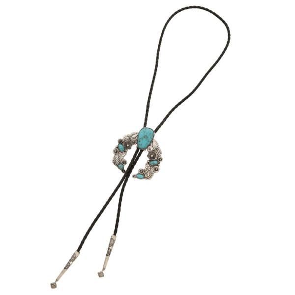 TURQUOISE HORSE SHOE WESTERN NECKLACE