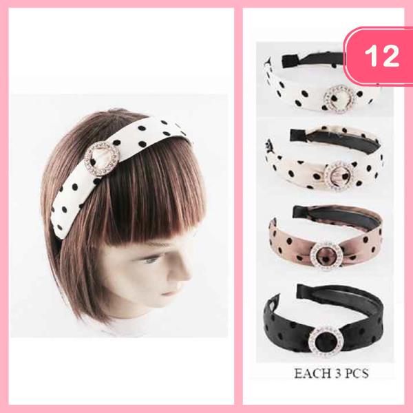 POLKA DOT HEADBAND (12 UNITS)