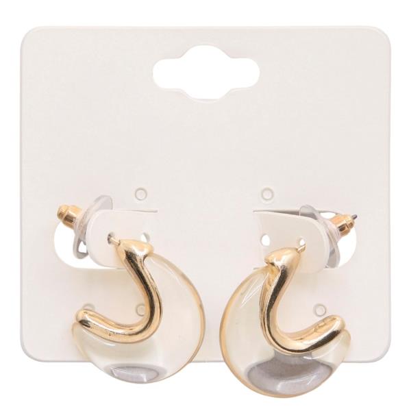 PEARL OPEN CIRCLE EARRING
