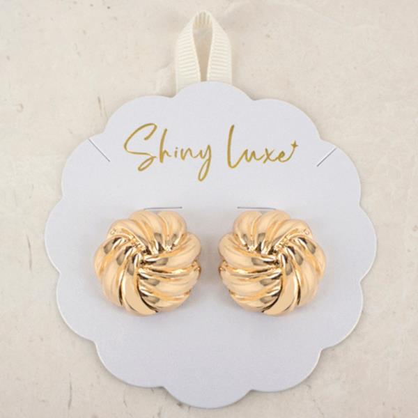 ROUND METAL KNOT EARRING