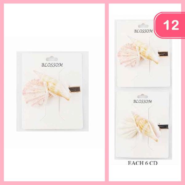 SEASHELL HAIR PIN (12 UNITS)