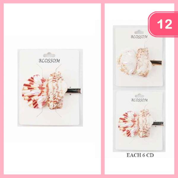 SEASHELL HAIR PIN (12 UNITS)