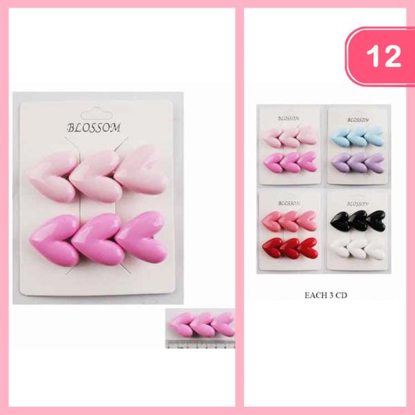HEART HAIR PIN (12 UNITS)