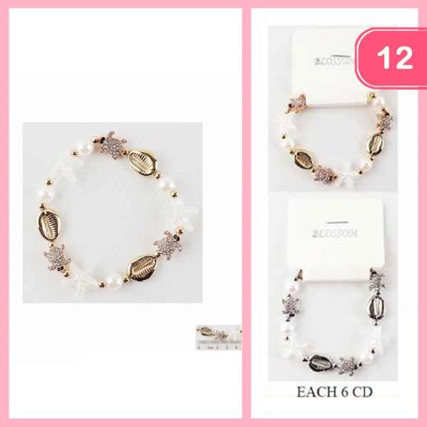 SEA LIFE BEADED BRACELET (12 UNITS)