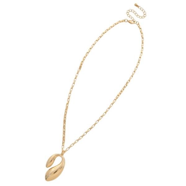 ORGANIC SHAPE METAL NECKLACE