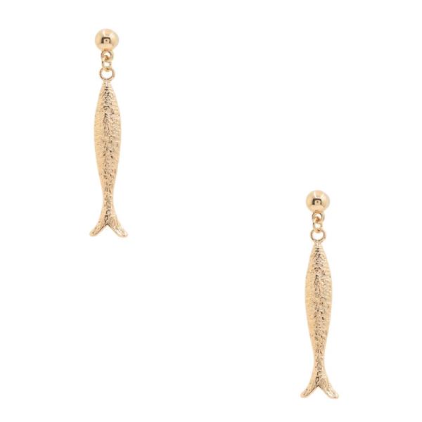 FISH SHAPE METAL EARRING