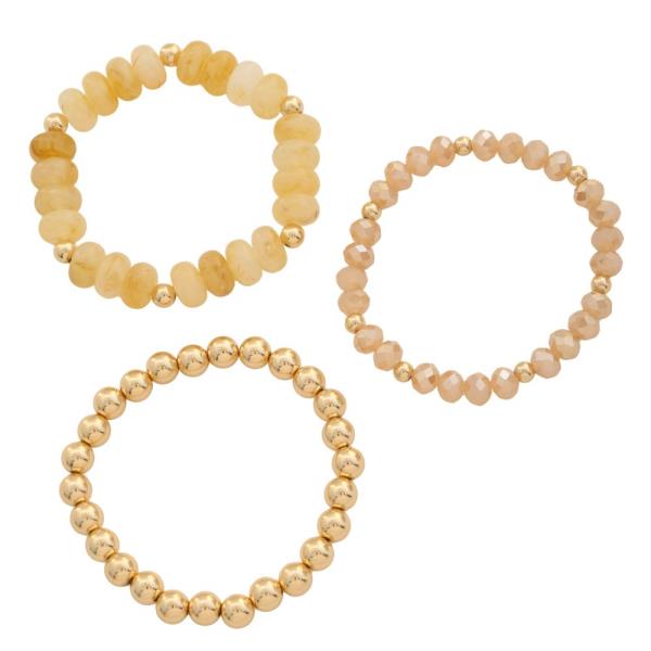 MIXED BEAD BRACELET SET