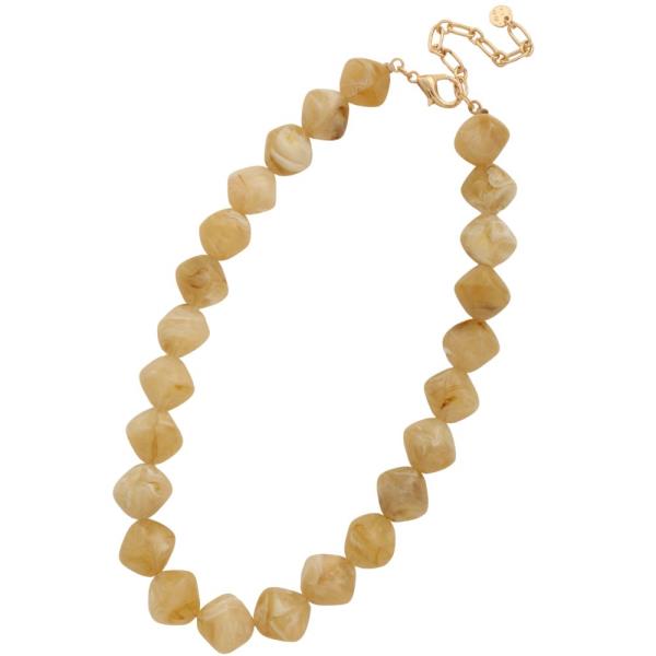 ACETATE BEAD NECKLACE