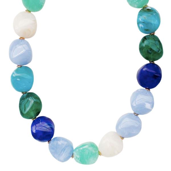 ACETATE MIXED BEAD NECKLACE