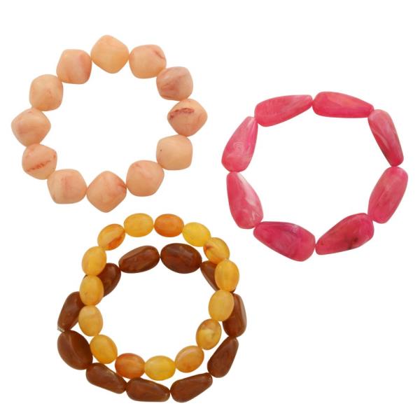 MIXED BEAD BRACELET SET