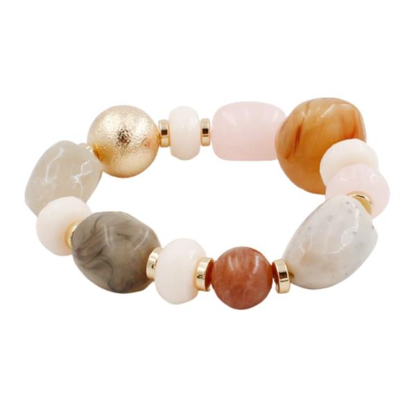 ACETATE MIXED BEAD BRACELET