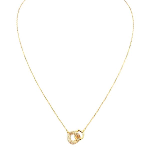 PAVE RING PENDANT NECKLACE