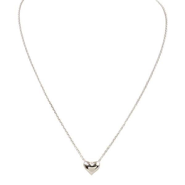 18K BRASS METAL HEART PENDANT NECKLACE