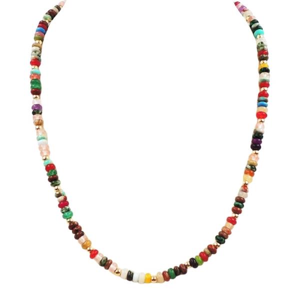 MULTI COLOR  RESIN NECKLACE
