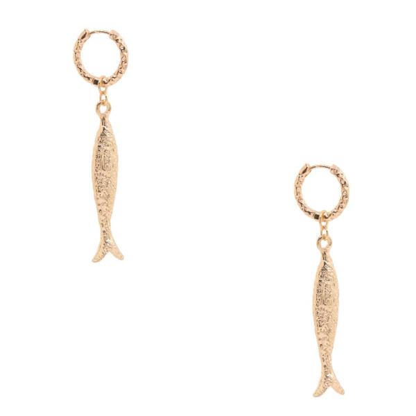 FISH METAL DANGLE EARRING